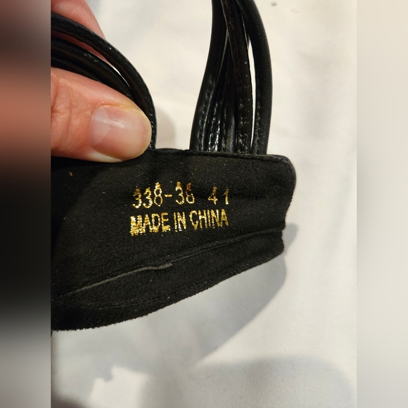 Black Strappy Sandals - Picture 4 of 4